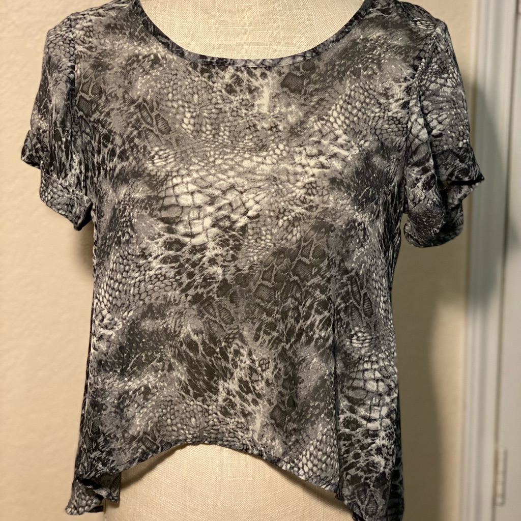 Croc Pattern Blouse